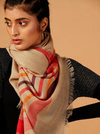 Chic Stole with Dobby Pattern in Multi