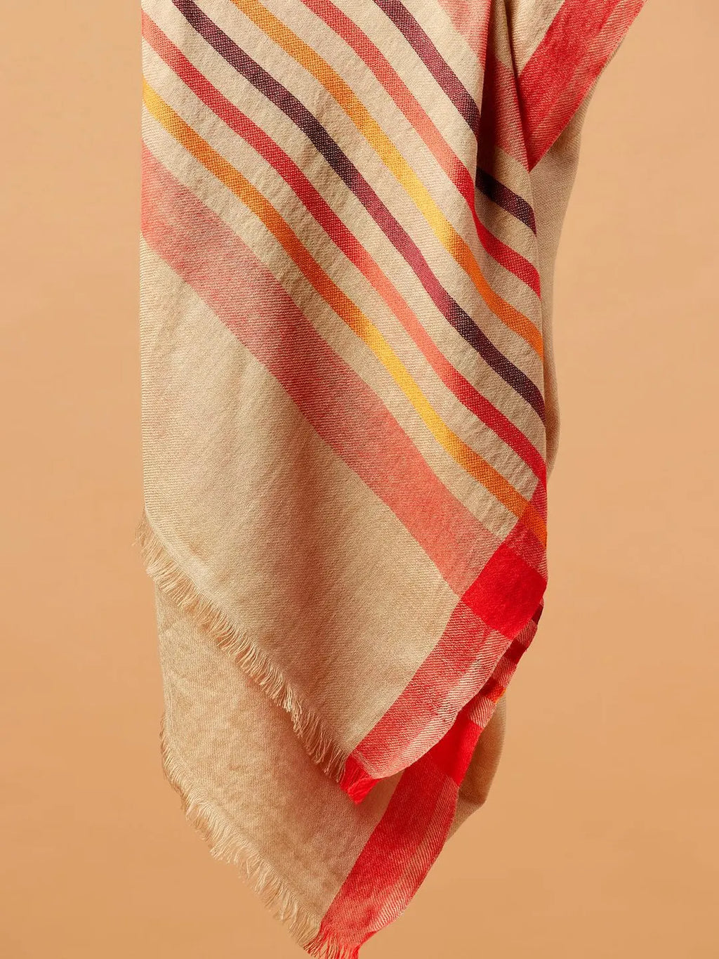 Chic Stole with Dobby Pattern in Multi
