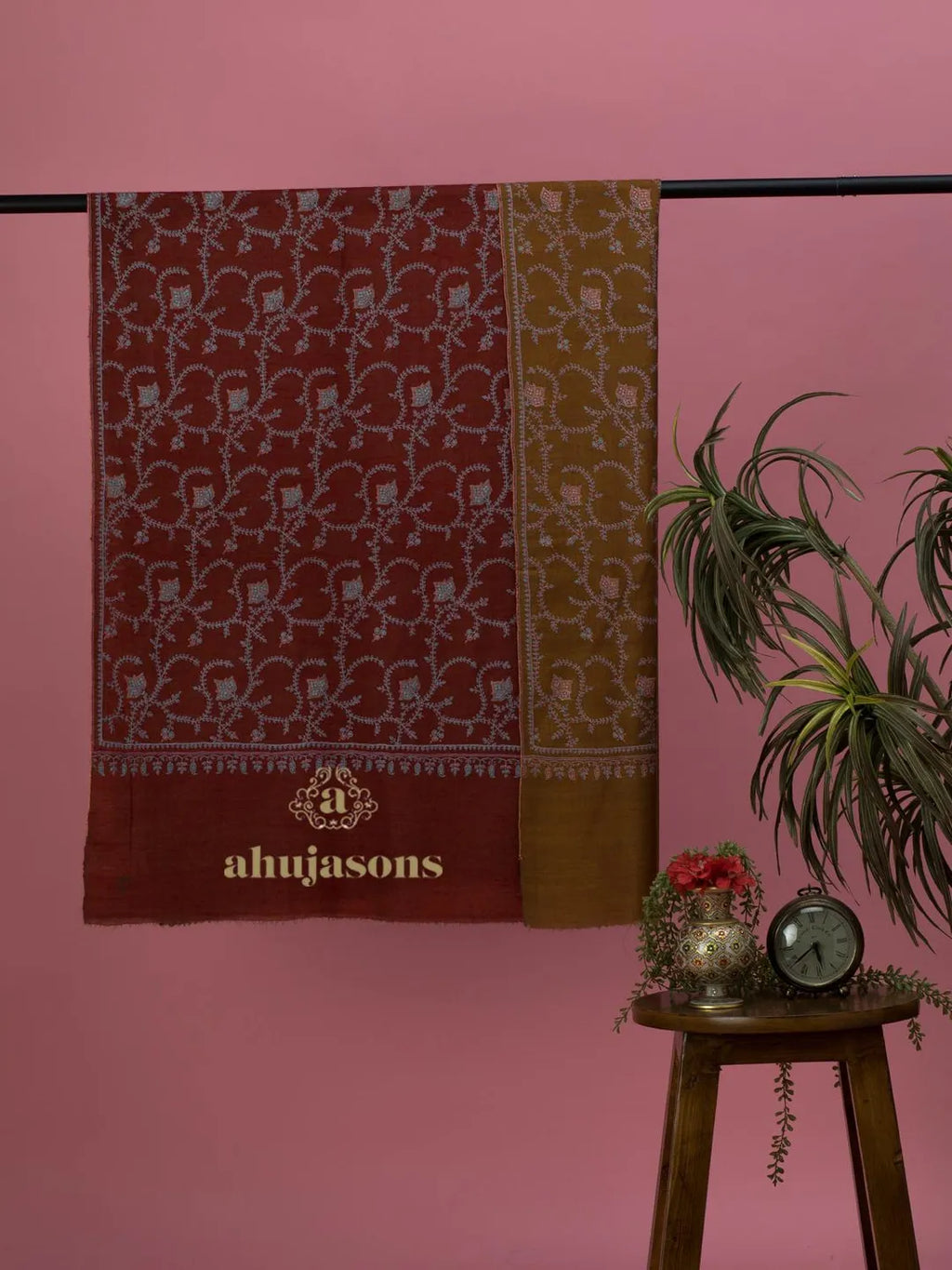 Elegant Handloom Pashmina Shawl in Multi