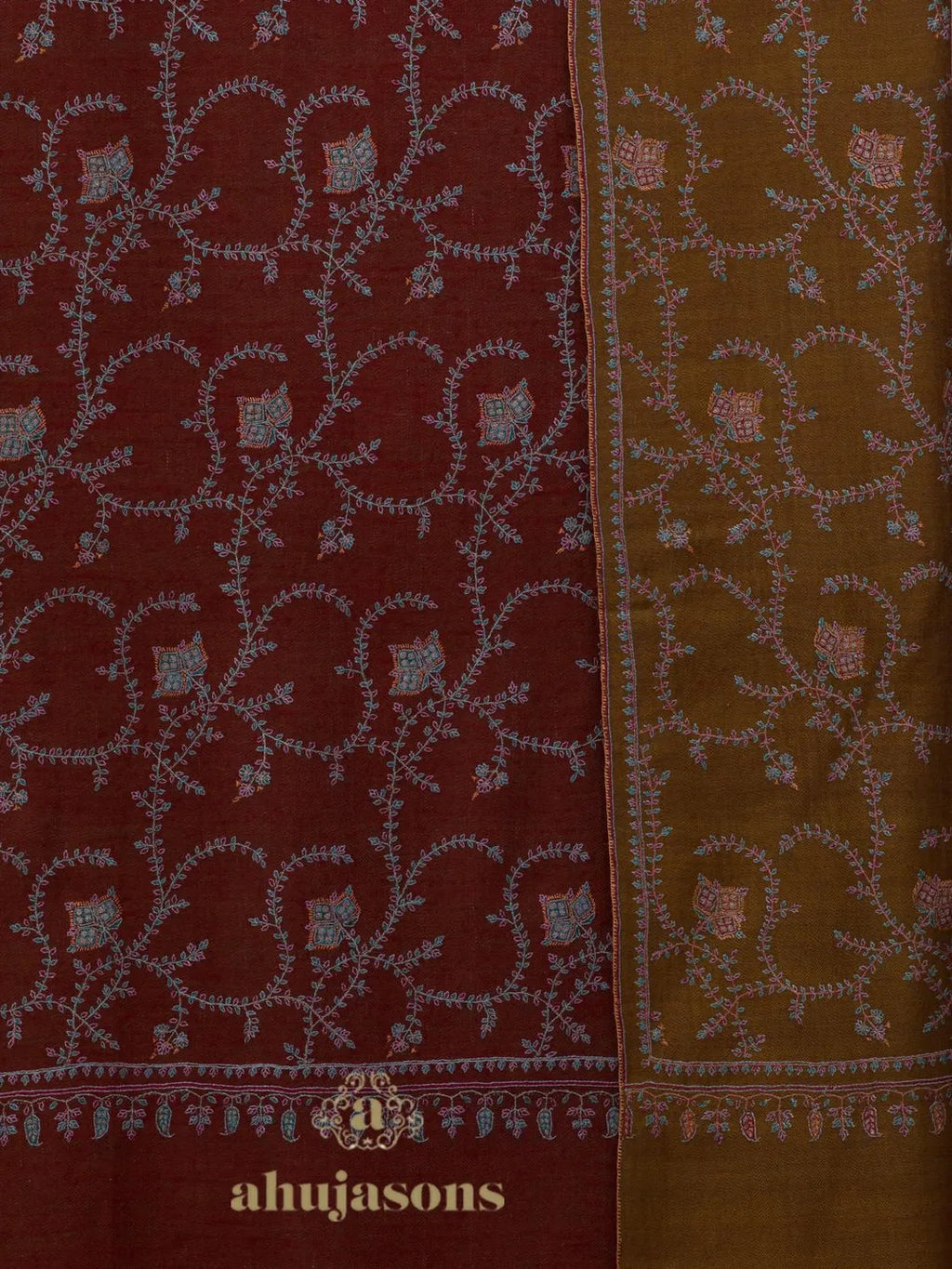 Elegant Handloom Pashmina Shawl in Multi