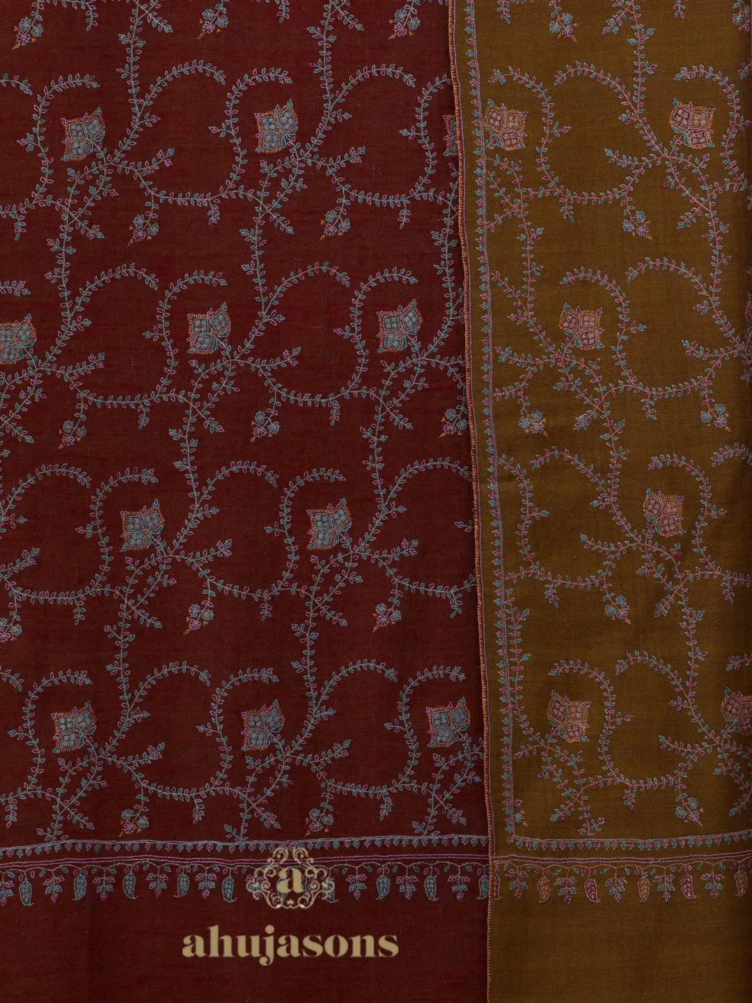 Elegant Handloom Pashmina Shawl in Multi