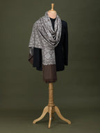 Classic Handloom Pashmina Shawl Jama Embroidery in Brown