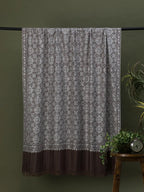 Classic Handloom Pashmina Shawl Jama Embroidery in Brown