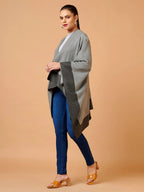 Comfort-Fit Poncho with Ponchu Pattern in Multi