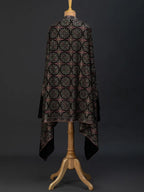 Elegant Handloom Pashmina Shawl Jama Embroidery in Black