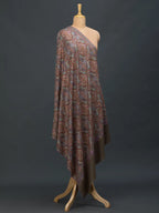 Classic Handloom Pashmina Shawl Jama Embroidery in Beige
