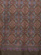 Classic Handloom Pashmina Shawl Jama Embroidery in Beige