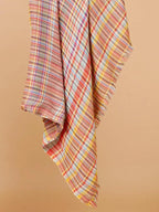 Classic Shawl Wool Blend with Dobby Pattern in Multi