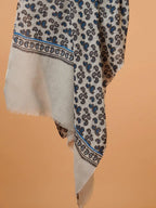 Elegant Stole Wool Blend with Printed Pattern in Multi