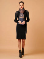 Elegant Stole Wool Blend with Printed Pattern in Multi