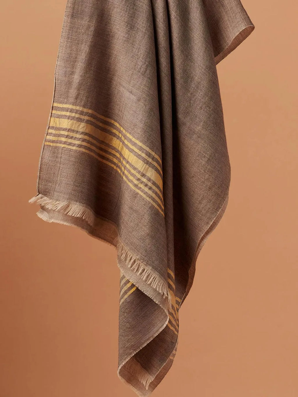Classic Touch Cashmere Stole in Beige