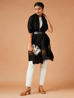 Contemporary Touch Cashmere Stole in Black