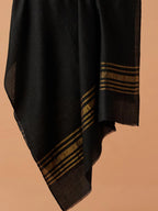 Contemporary Touch Cashmere Stole in Black