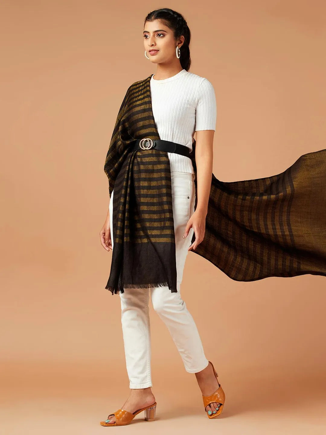 Classic Cashmere Stole in Multi