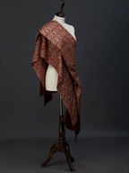 Classic Handloom Pashmina Shawl Jama Embroidery in Maroon