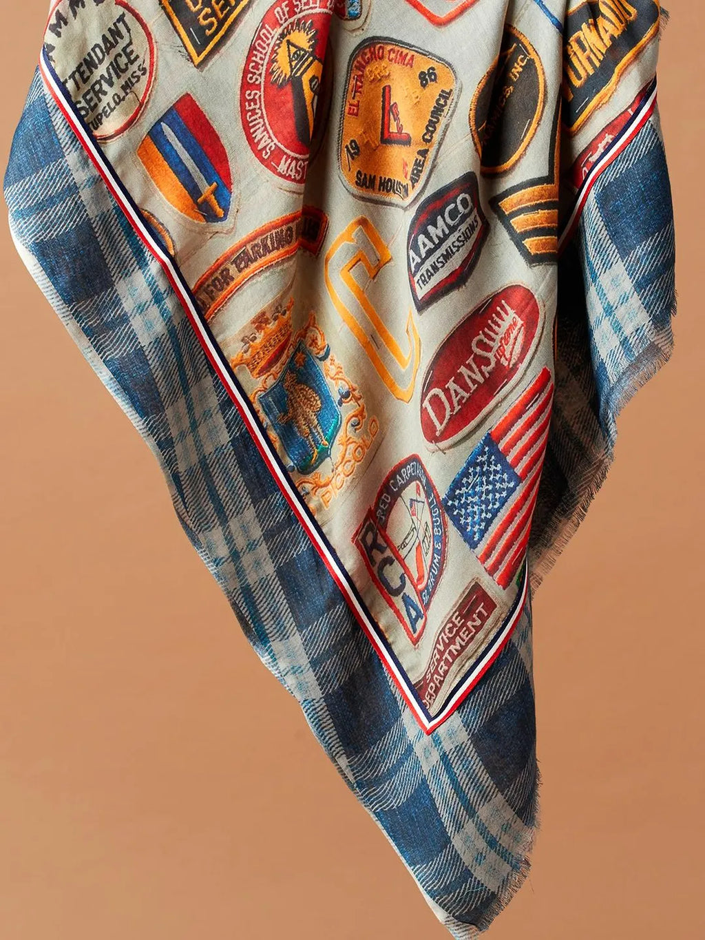 Casual Scarf with Printed Pattern in Multi