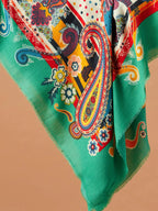 Elegant Stole Wool Blend with Printed Pattern in Multi