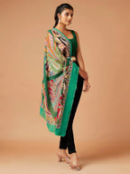 Casual Scarf with Printed Pattern in Multi