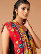 Elegant Stole Wool Blend with Printed Pattern in Multi