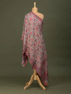 Elegant Shawl Wool Blend with Kaani Pattern in Beige