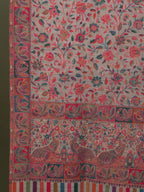 Elegant Shawl Wool Blend with Kaani Pattern in Beige