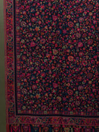 Elegant Shawl Wool Blend with Kaani Pattern in Black