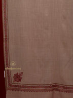 Elegant Cashmina Shawl with Hashia Pattern in Beige