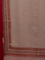 Classic Cashmina Shawl with Fancy Border Pattern in Beige