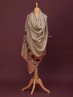 Classic Cashmina Shawl with Daur Pattern in Beige