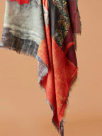 Casual Scarf with Printed Pattern in Multi