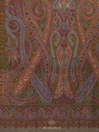 Classic Handloom Pashmina Shawl – Aabdaar Embroidery in Soft Beige Hue