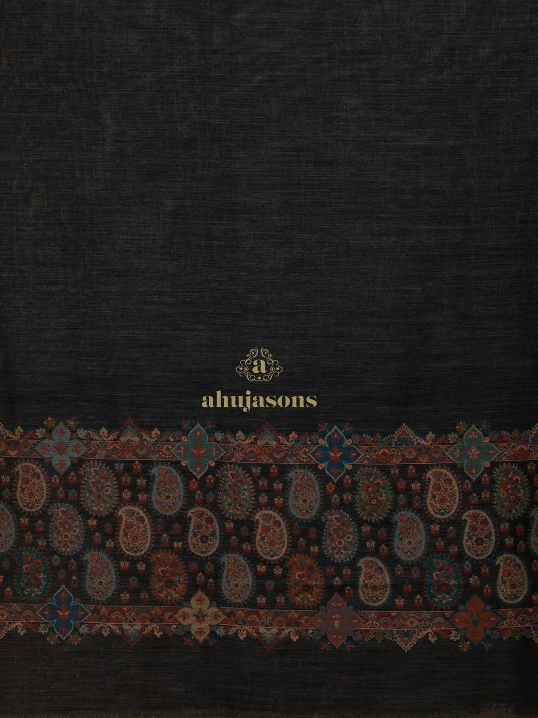 Elegant Shawl Wool Blend with Palla Pattern in Multi