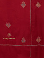 Classic Handloom Pashmina Shawl in Red