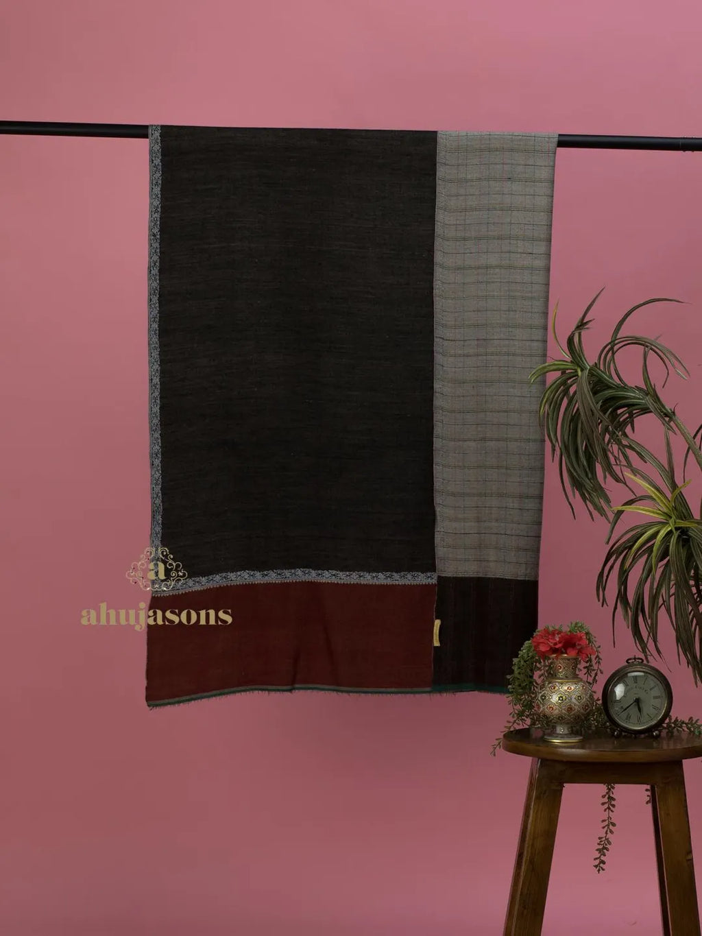 Classic Handloom Pashmina Shawl in Multi