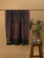 Classic Shawl Wool Blend with Jaal With Zari Pattern in Multi