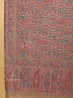 Elegant Shawl Wool Blend with Jaal Pattern in Multi