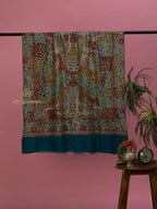 Elegant Handloom Pashmina Shawl in Blue