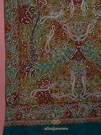 Elegant Handloom Pashmina Shawl in Blue