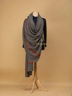 Classic Shawl Wool Blend with Kaani Pattern in Beige
