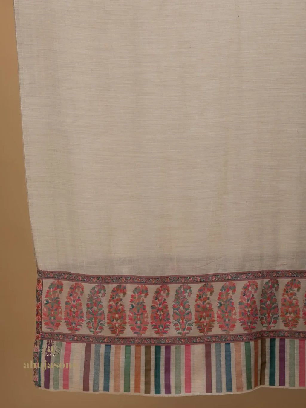 Classic Shawl Wool Blend with Kaani Pattern in Multi