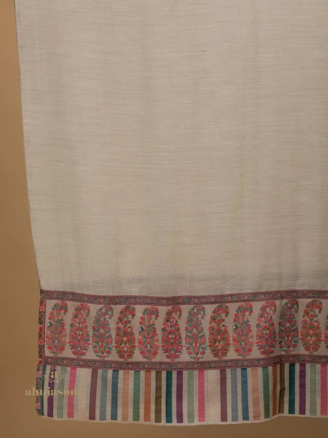 Classic Shawl Wool Blend with Kaani Pattern in Multi