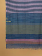 Elegant Stole Wool Blend with Dobby Pattern in Multi