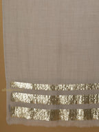 Elegant Stole Sequined Detailing with Sequence Pattern in Beige