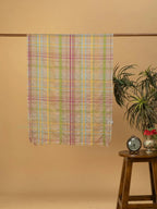 Elegant Stole Wool Blend with Dobby Pattern in Beige