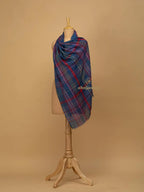 Chic Stole Wool Blend with Dobby Pattern in Multi