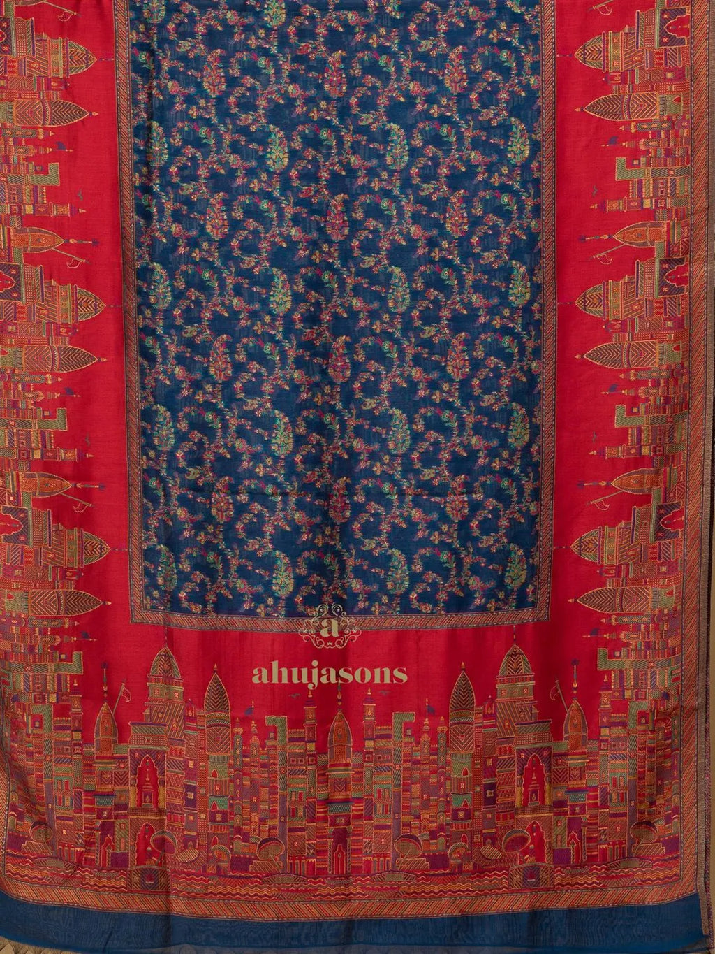 Elegant Silk Dupatta Silken Texture in Blue