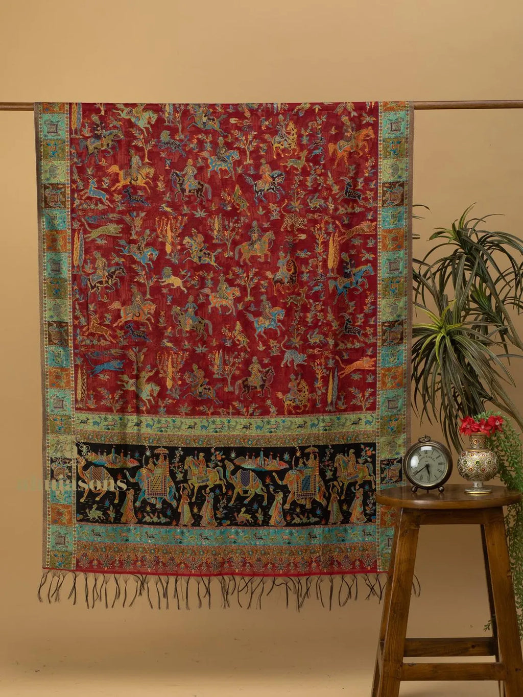 Elegant Silk Dupatta Silken Texture in Multi