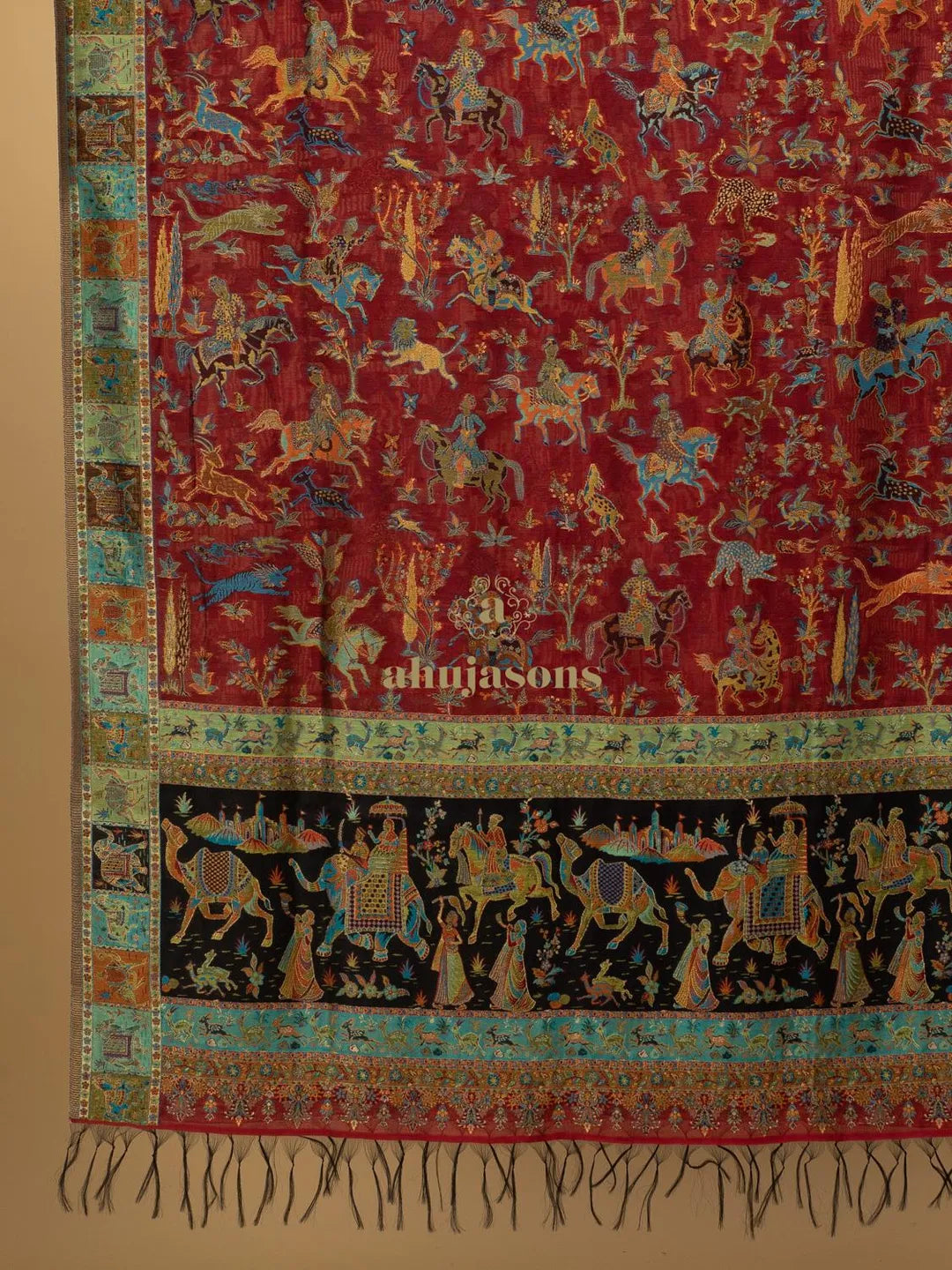 Elegant Silk Dupatta Silken Texture in Multi