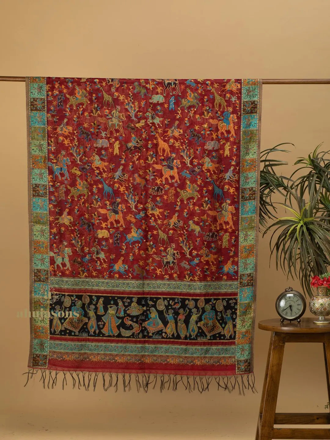 Elegant Silk Dupatta Silken Texture in Multi