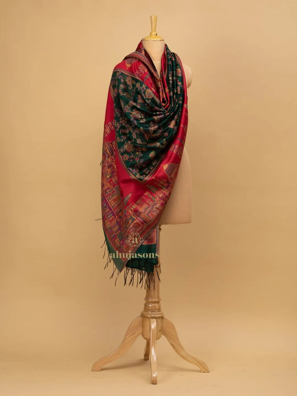 Elegant Silk Dupatta Silken Texture in Red